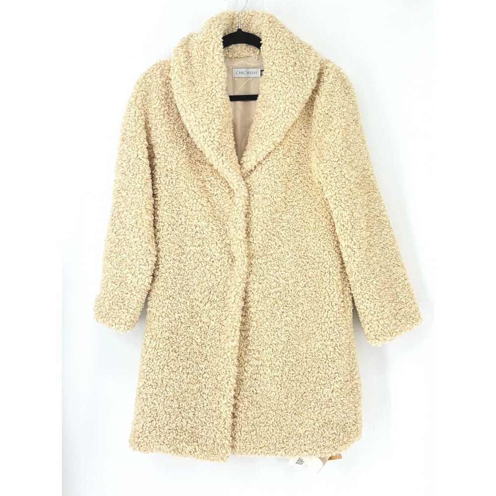 New Faux Fur Teddy Coat Sherpa Afghan Oversize Penny Lane Midi Long Size XS